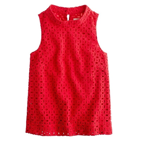 J. Crew Tops - J.Crew Ultra Eyelet Shell